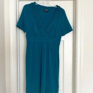 Adrianna Papell Sheath Dress Teal Blue Women’s US Size 6 Lined